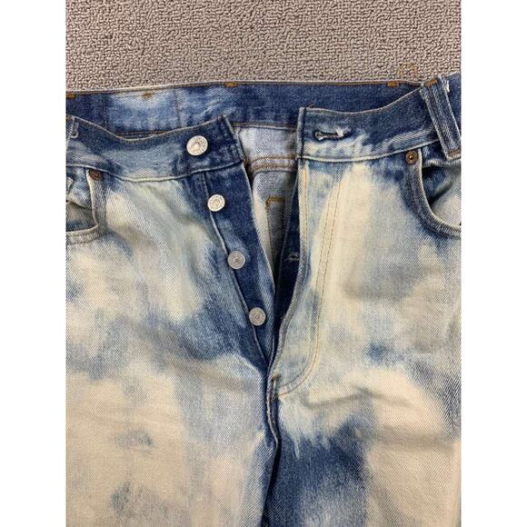 Vintage Levis Jeans Women 26x32 Student Fit High Rise Straight Leg Custom Bleach - Picture 6 of 11